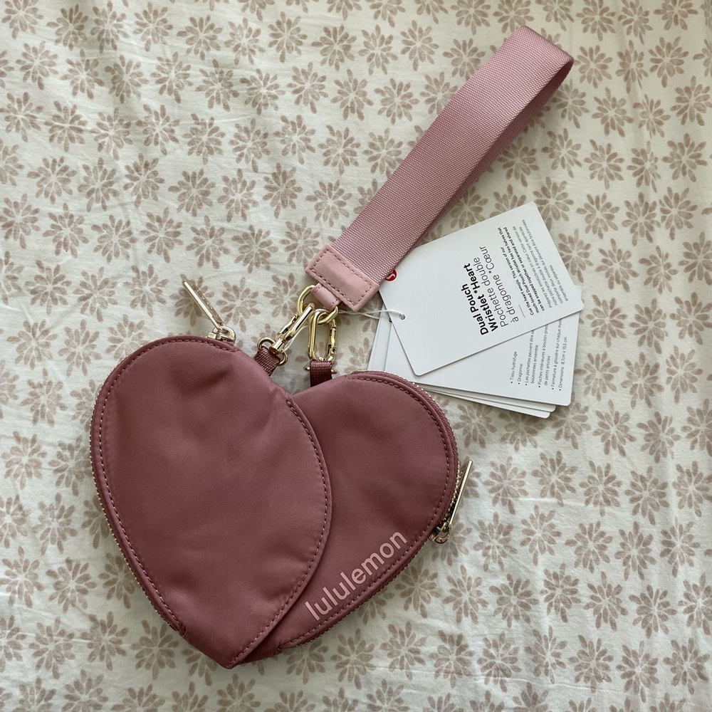 lululemon athletica Pink Heart-Shaped Women's Bag